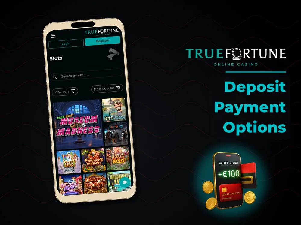 True Fortune casino - Deposit Payment Options
