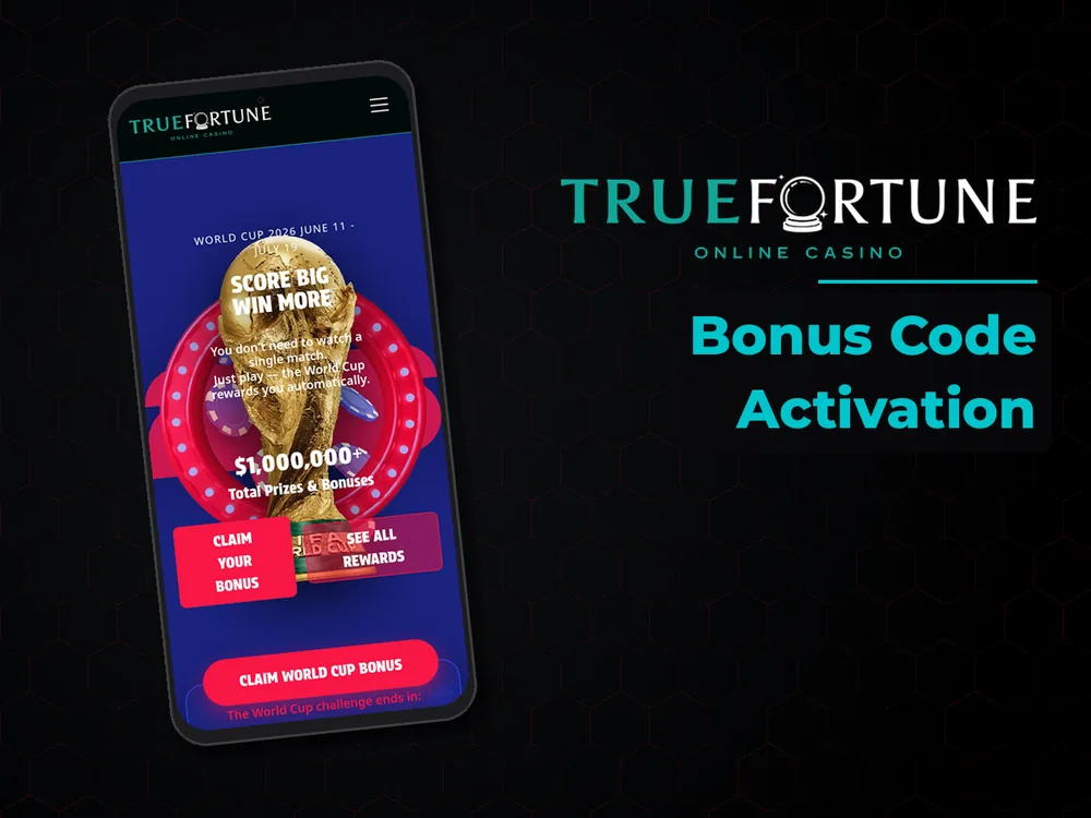 True Fortune casino - Bonus Code Activation